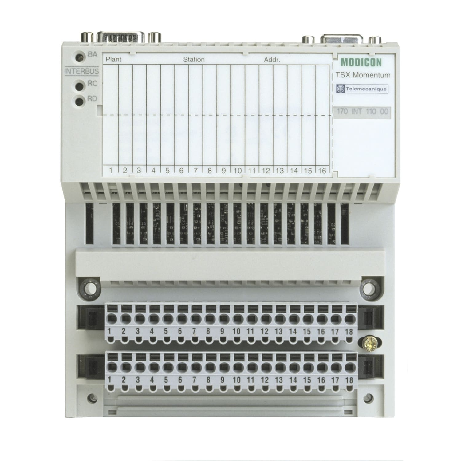 SCHNEIDER ELECTRIC - SNR170INT11000 Modicon Momentum - Interbus communication adaptor - twisted pair