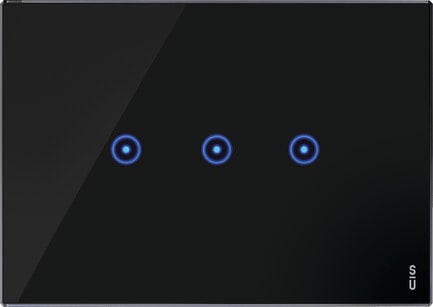 URMET SPA - UTD14033.NR PLACCA S/TOUCH 3 I/P 3M NERO