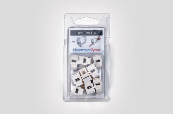 HELLERMANNTYTON Srl HEE148-90058 MORSETTO ILLUMINAZIONE HECL-2/1, BLISTER