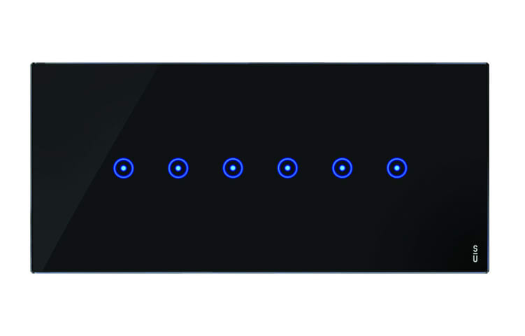 URMET SPA - UTD14066.NR PLACCA S/TOUCH 6 I/P 6M NERO