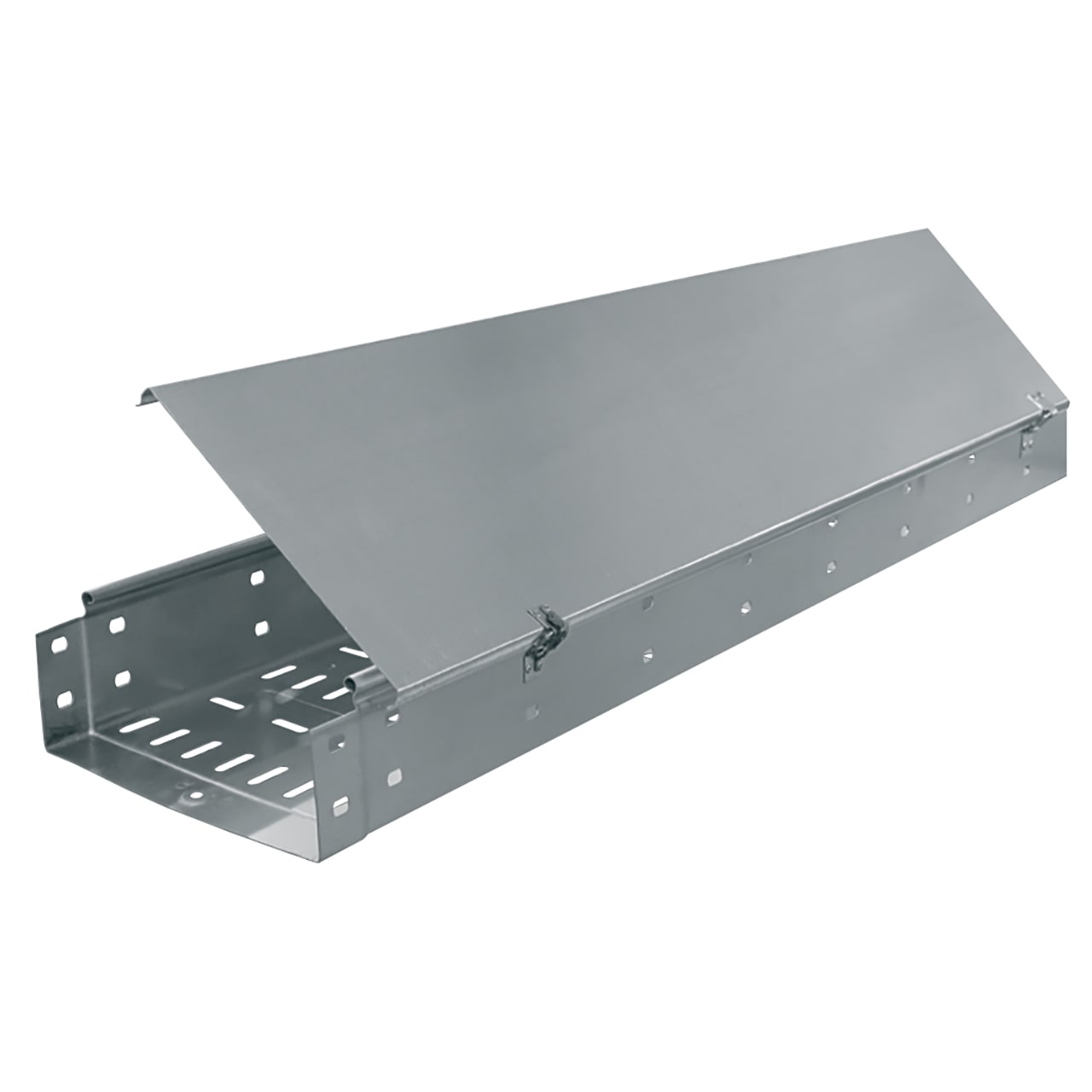 SATI ITALIA SPA - SAT1060406 S5 Elemento rettilineo forato con coperchio incernierato IP20 500x100 mt 3 ZS