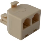 LE PROLUNGHE SAS - PRG1060 ACCOPPIATORE DOPPIO TELEF. PER PLUG 6/4
