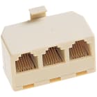 LE PROLUNGHE SAS - PRG1061 ACCOPPIATORE TRIPLO TELEF. PER PLUG 6/4