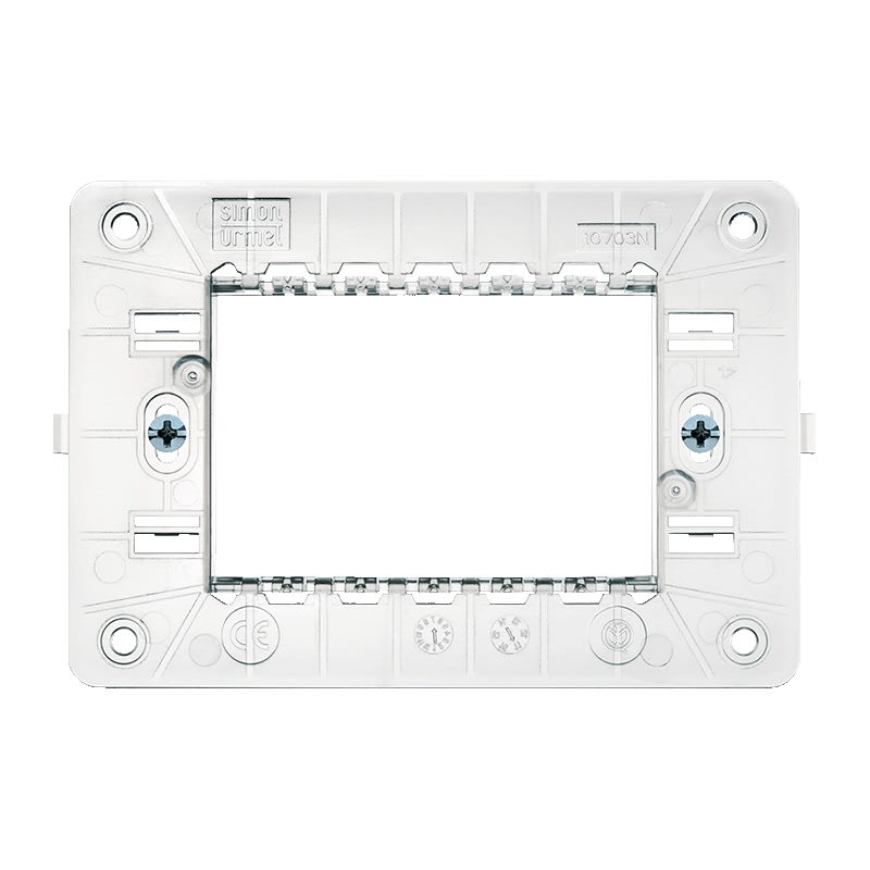 URMET SPA - UTD10703N SUPPORTO RIBASS. 3MOD CON VITI