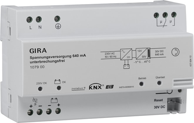 GIRA - GIR107900 Spannungsversorgung 640 mA o.Drossel KNX
