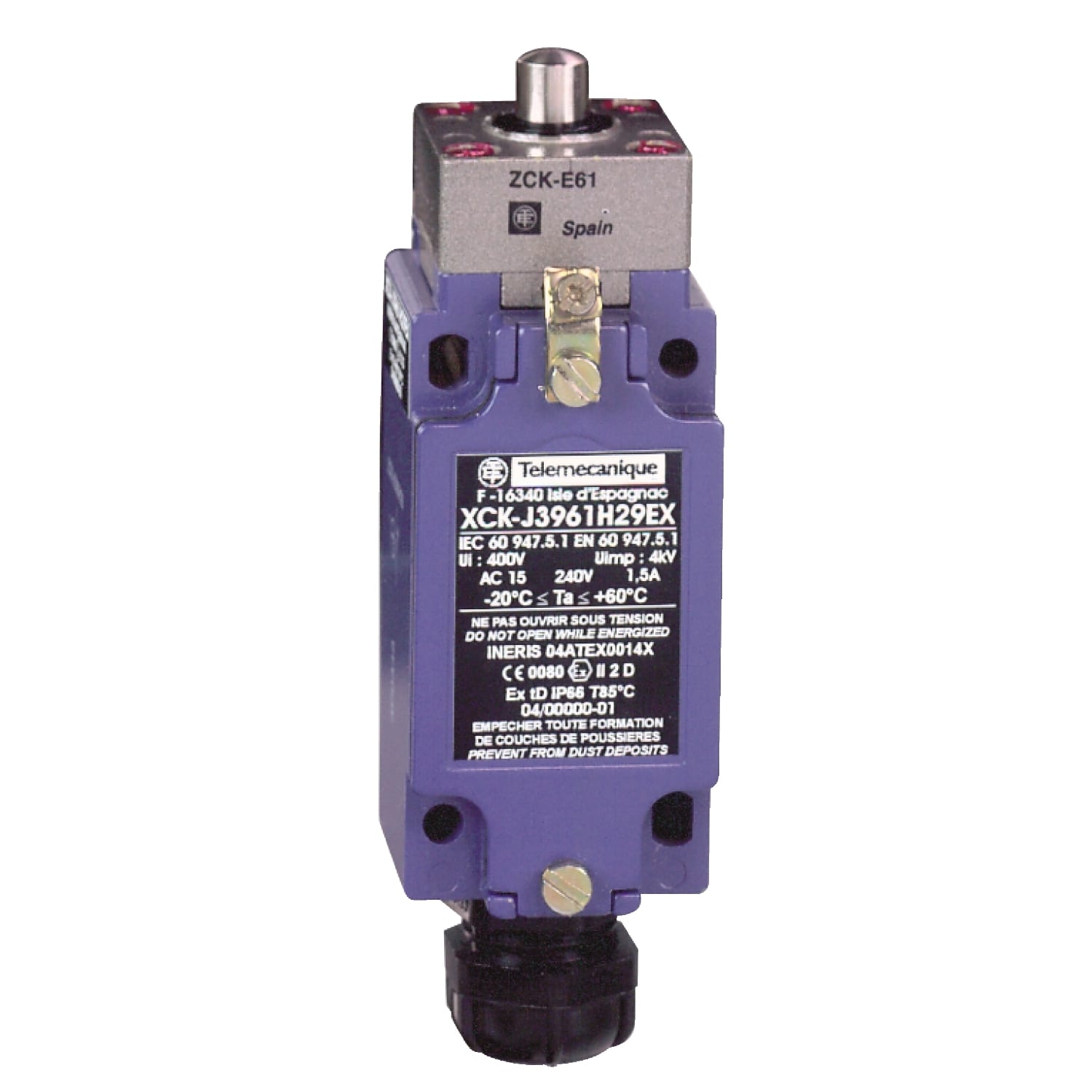 YAGEO TMSS ITALY SRL - TSIXCKJ3961H29EX FINECORSA METALLICO ATEX