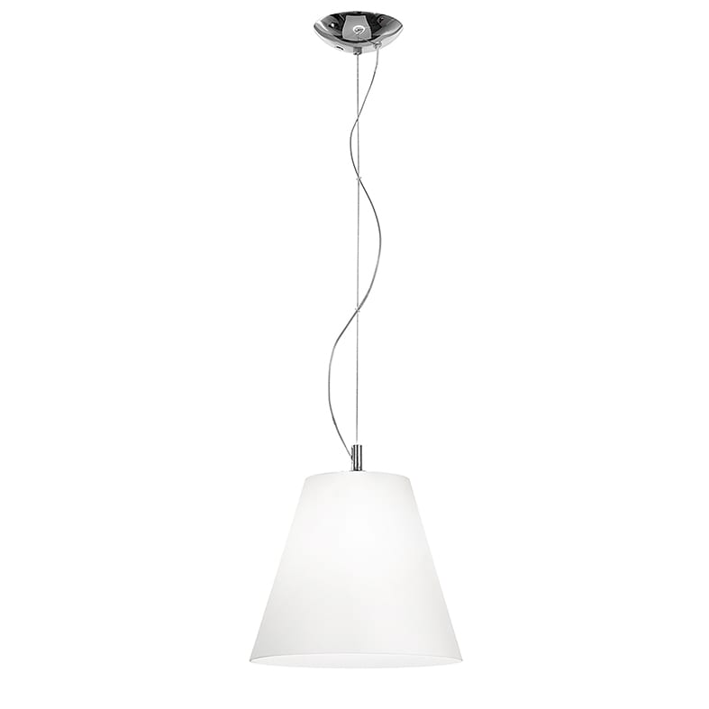 ROSSINI RSS10850-20 SOSPENSIONE CROMO/VETRO BIANCO SATINATO