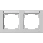GIRA - GIR109237 Abdeckrahmen 2f waager. BSF Gira E2 Grau