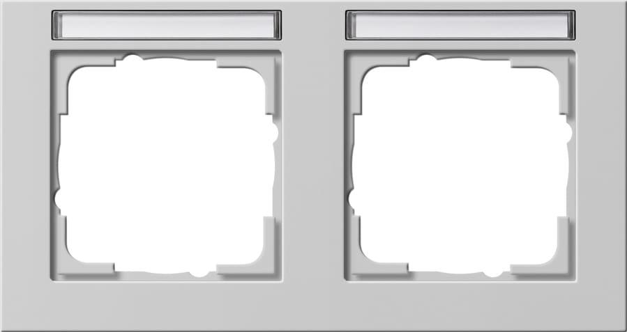 GIRA - GGI109237 PLACCA 2-M ORIZZ. CT GIRA E2 GRIGIO O