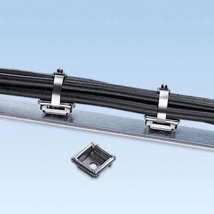 PANDUIT PANMTM2H-Q SUPPORTO A DUE VIE IN ACCIAIO INOX, UN F