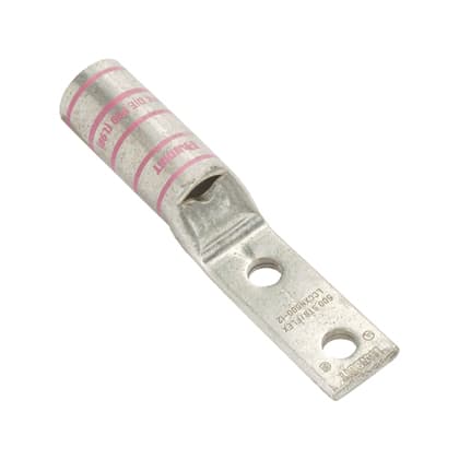 PANDUIT PANLCCXN2-14A-E COPPER COMPRESSION LUG, 2 HOLE, 2 AWG,