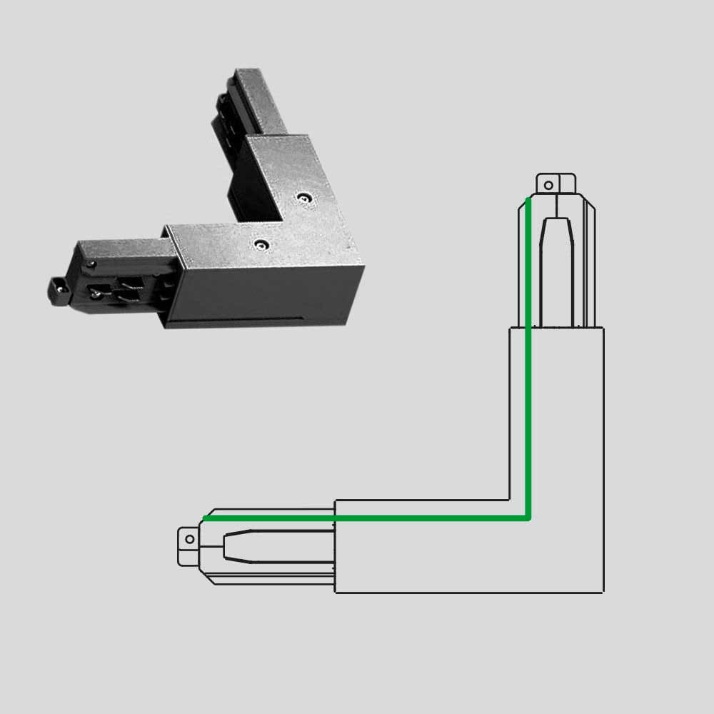 ARCLUCE SPA - ACL1099124X-12 GIUNTO ANG.90° INTERNO 3FASI DALI