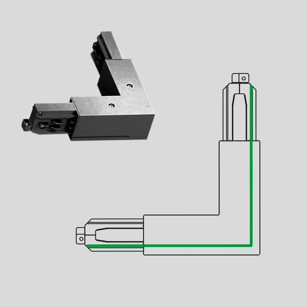 ARCLUCE SPA - ACL1099123X-12 GIUNTO ANG.90° ESTERNO 3FASI DALI