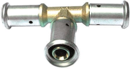 HENCO - CAPPELLOTTO CPL10P262026 TEE IN OTTONE RIDOTTO AL CENTRO 26X20X26
