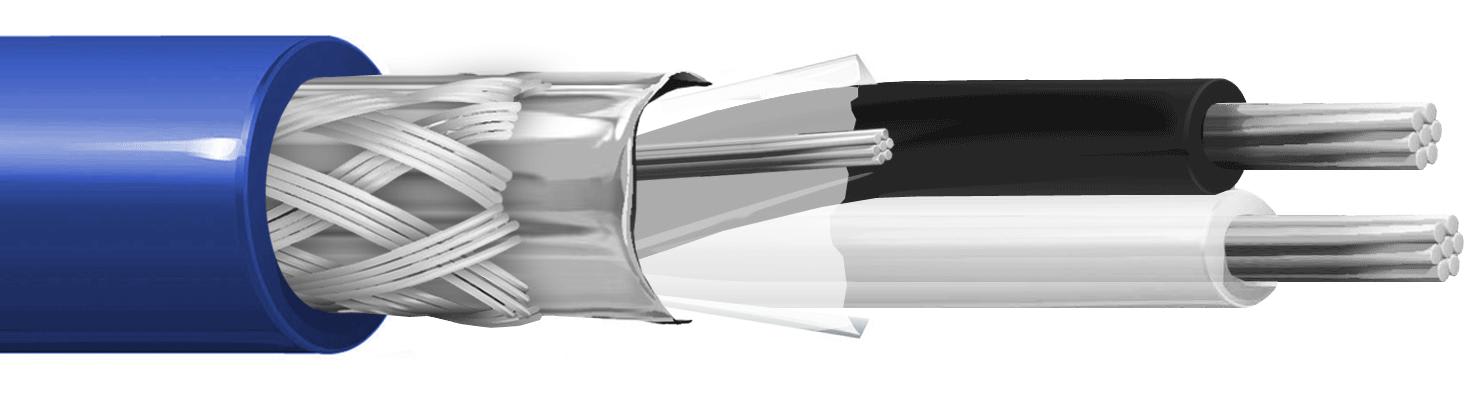 ITC INDUSTRIA TECNIC - ITC10S7YBLM100 1X2 AWG20 FLEX S(FTP) TWINAX BLU M.100 F