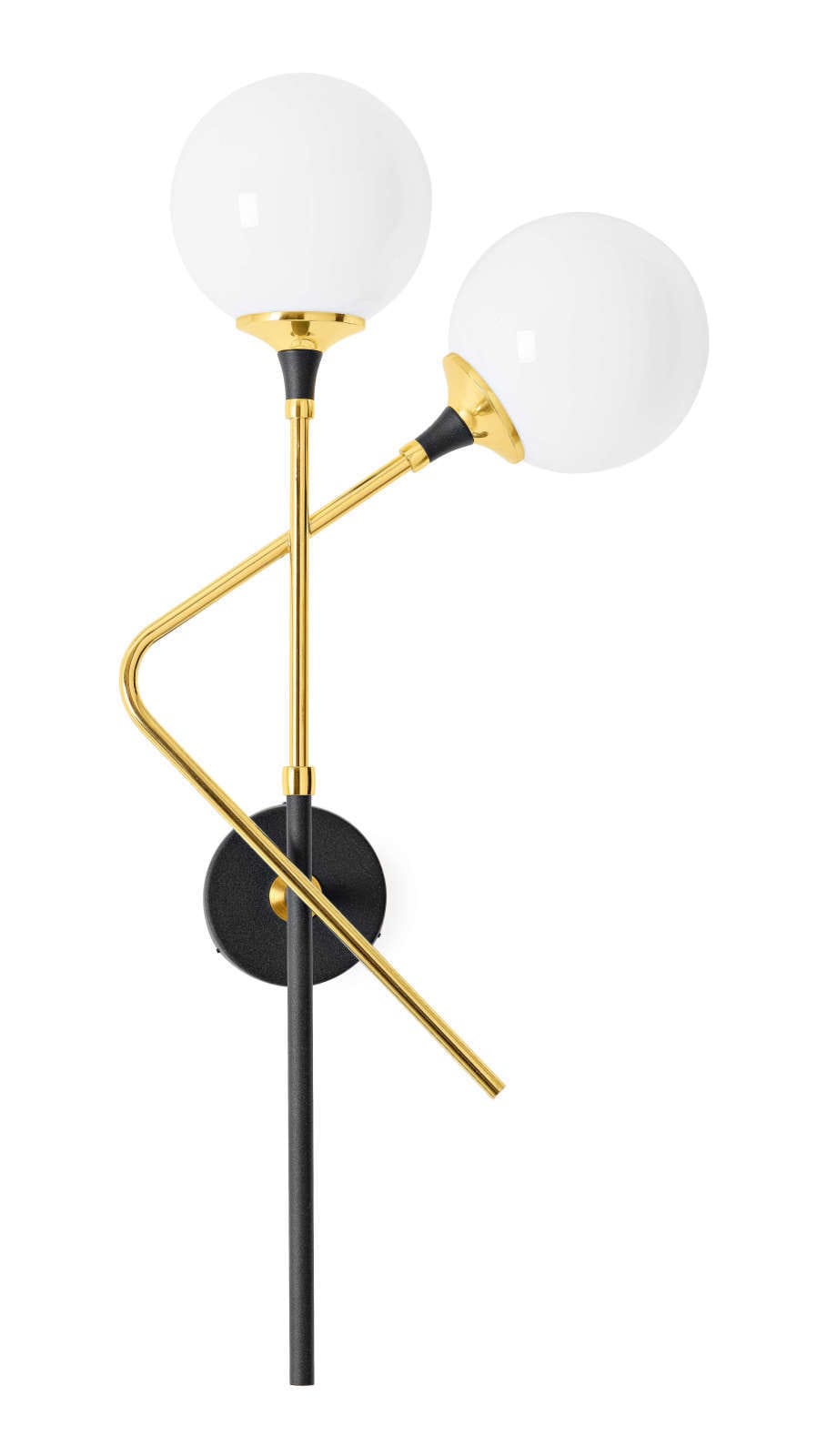 LINEA LIGHT-STILNOVO SNV9557 GALASSIA P.TE 2L DX OTTONE DORATO
