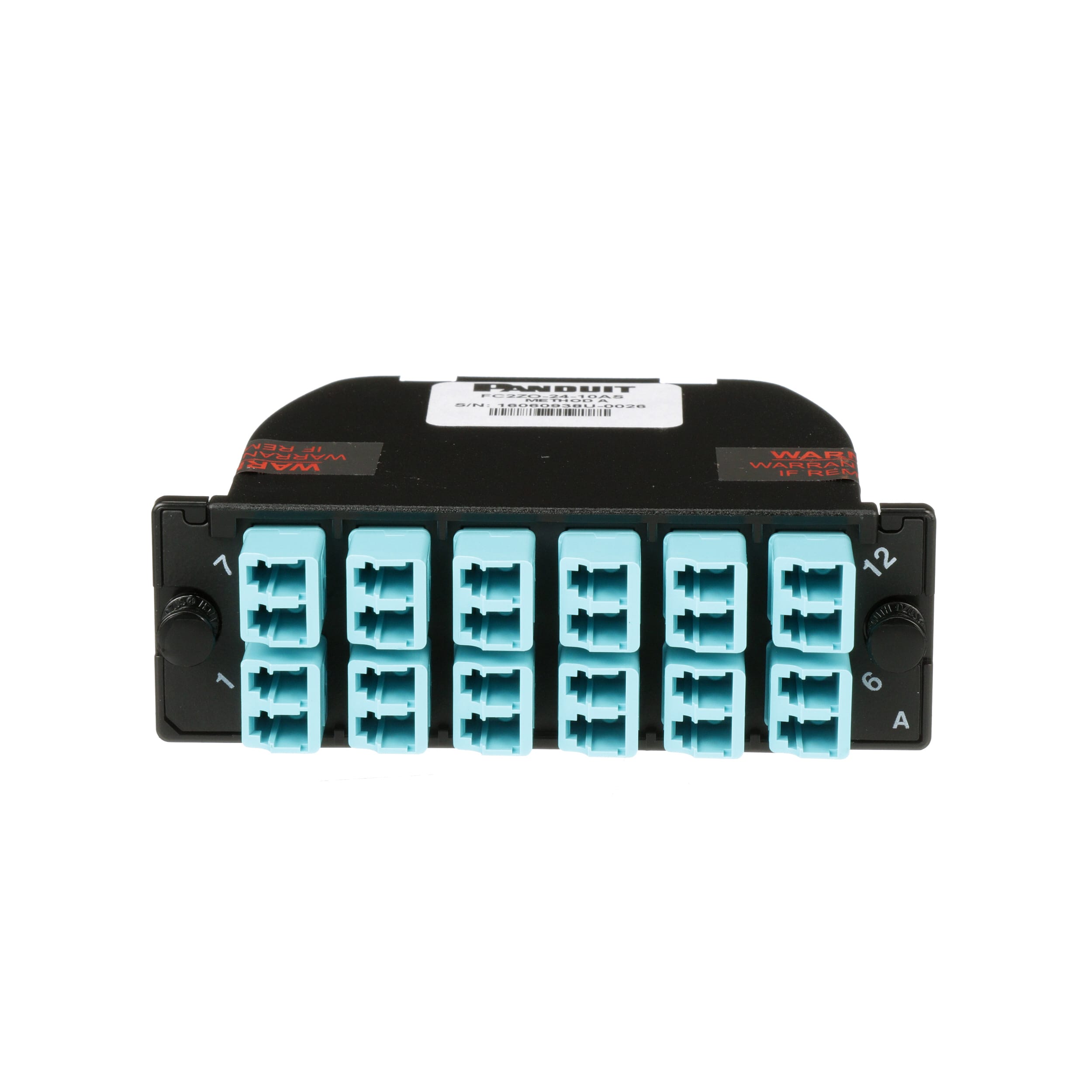 PANDUIT PANFC2ZO-24-10AS THE OPTICOM FIBER CASSETTE IS OM4, AND F