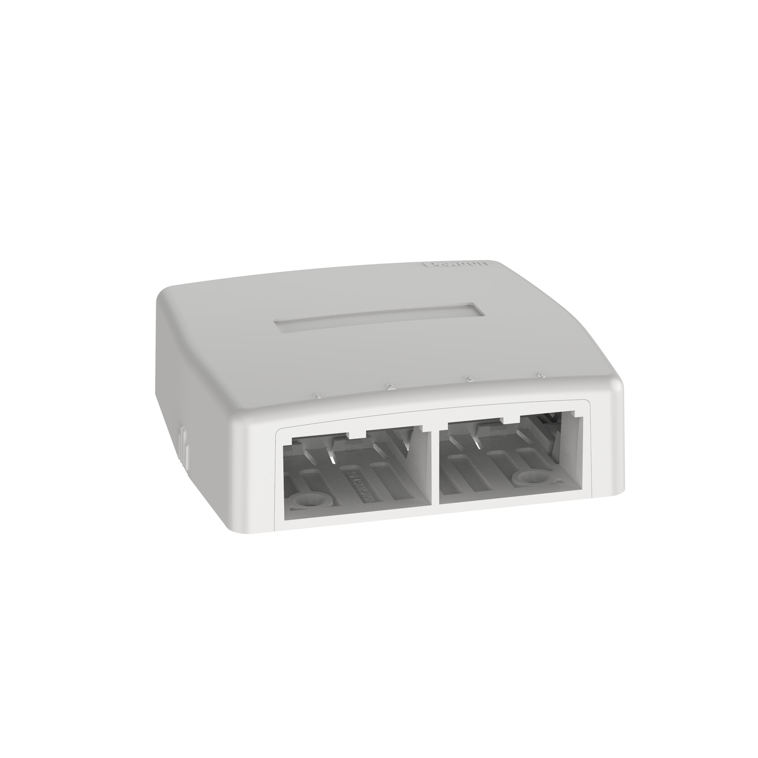 PANDUIT PANCBXQ4IW-A THE MINI-COM SURFACE MOUNT BOX IS PLENUM
