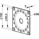 BFT (SOMFY) MFY9706034 PIASTRA CSI 100X100