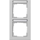 GIRA - GIR110237 Abdeckrahmen 2f senkr. BSF Gira E2 Grau