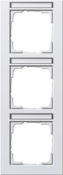 GIRA - GGI110329 PLACCA 3-M VERT. CT GIRA E2 BNC PURO