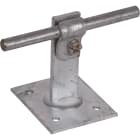 DEHN ITALIA SPA - DEH202030 Staffa portafilo per tetti DEHNQUICK Fe/ tZn per Td 6-10mm con piastra di fissagg io 50x60mm