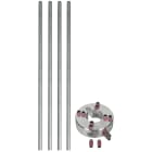 DEHN ITALIA SPA - DEH819183 Set di fissaggio per il montaggio di pun te di captazione laterali/orizzontali su tubi portanti HVI long e HVI power.