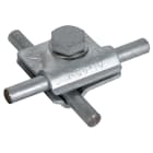 DEHN ITALIA SPA - DEH390550 Morsetto MV Fe/tZn per Td 8-10mm con vit e esagonale e grova