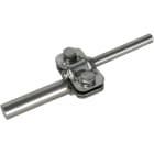 DEHN ITALIA SPA - DEH459219 Morsetto di sezionamento UNI INOX 200kA per Td 8-10/16mm con piastra intermedia