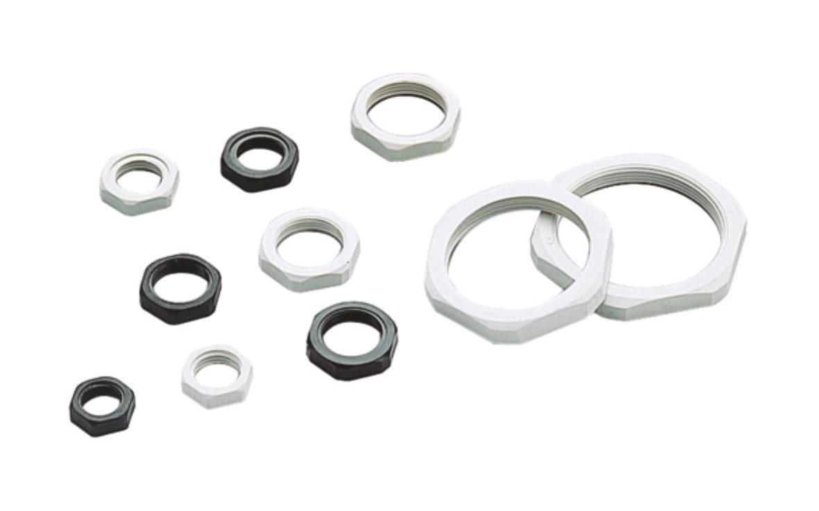 CEMBRE SPA - CEM1112N CONTRODADO, IN POLIAMMIDE PA6.6, M12x1,5, NERO RAL 9005