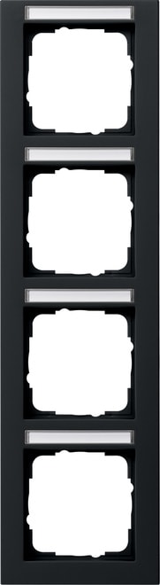 GIRA - GIR111409 Abdeckrahmen 4f senkr. BSF Gira E2 Schwa