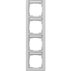GIRA GGI111437 PLACCA 4-M VERT. CT GIRA E2 GRIGIO O