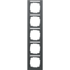 GIRA - GIR111523 Abdeckrahmen 5f senkr. BSF Gira E2 Anthr