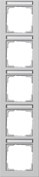 GIRA - GGI111537 PLACCA 5-M VERT. CT GIRA E2 GRIGIO O