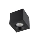 NOVALUX SPA - NOX112003.02 GECO MINI NERO 85x85x85mm IP44 1x GU10 max 10W ?51mm H55mm non fornita