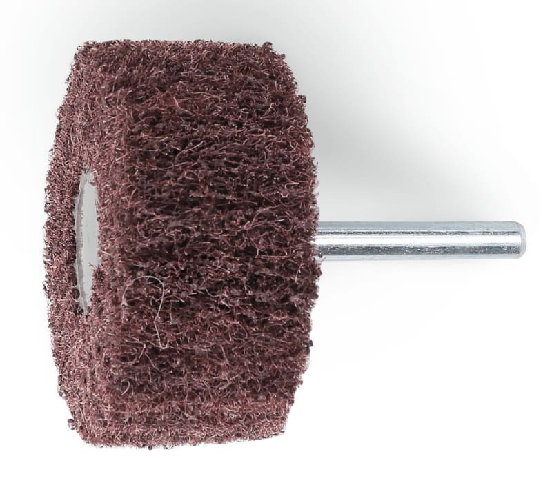BM SPA - BMM112710012 Ruote in tessuto non tessuto abrasivo con gambo, tessuto in fibre sintetiche al corindone