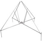 DEHN ITALIA SPA - DEH107491 Quadripode pieghevole con mezzo guscio per tubi D40/50mm raggio 1330mm INOX inclinazione 10°