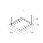 NOVALUX SPA NOX113637.01 BACKLIT: BOX PER INST. SOSP. 600X600 BIA