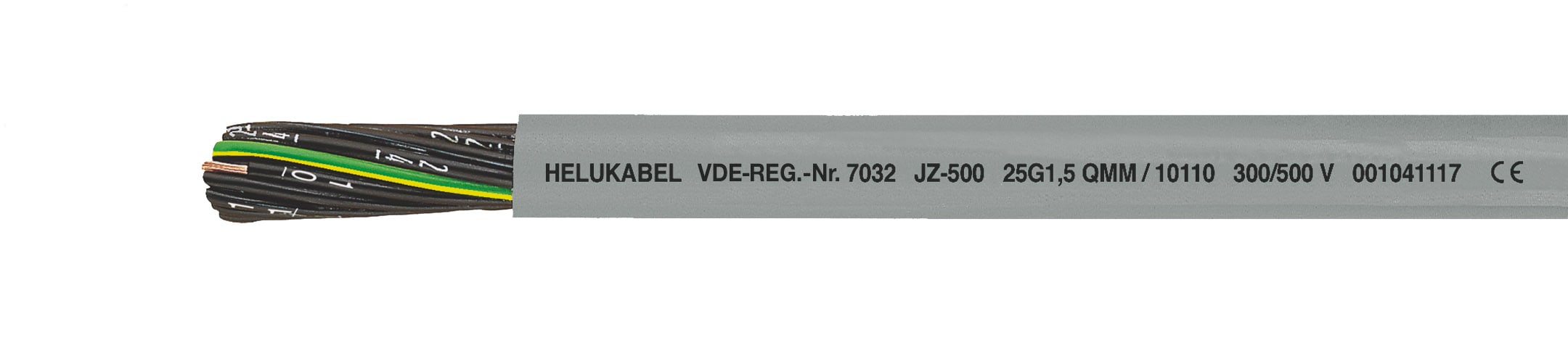 HELUKABEL ITALIA SRL HLK10018 JZ-500 21G0.5 QMM GREY