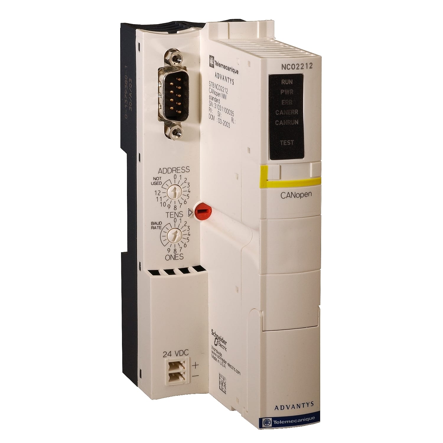 SCHNEIDER ELECTRIC SNRSTBNCO2212 Feldbuskoppelmodul Standard STB, CANopen