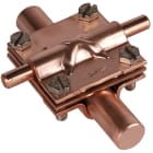 DEHN ITALIA SPA - DEH316167 Morsetto a croce Cu per Td 16/8-10mm - T d 16/Pt 30mm con piastra intermedia