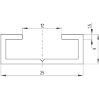 SCHMERSAL ITALIA SRL - SHM101153893 SE-AL10-1250 VERPACKT ALU-SCHIENE