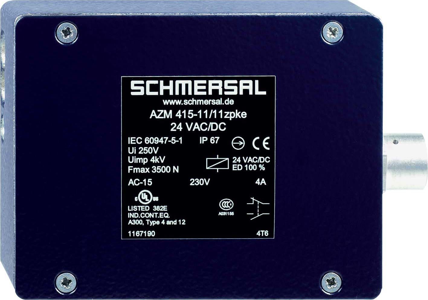 SCHMERSAL ITALIA SRL SHM101167190 AZM415-11/11ZPKE-24VAC/DC