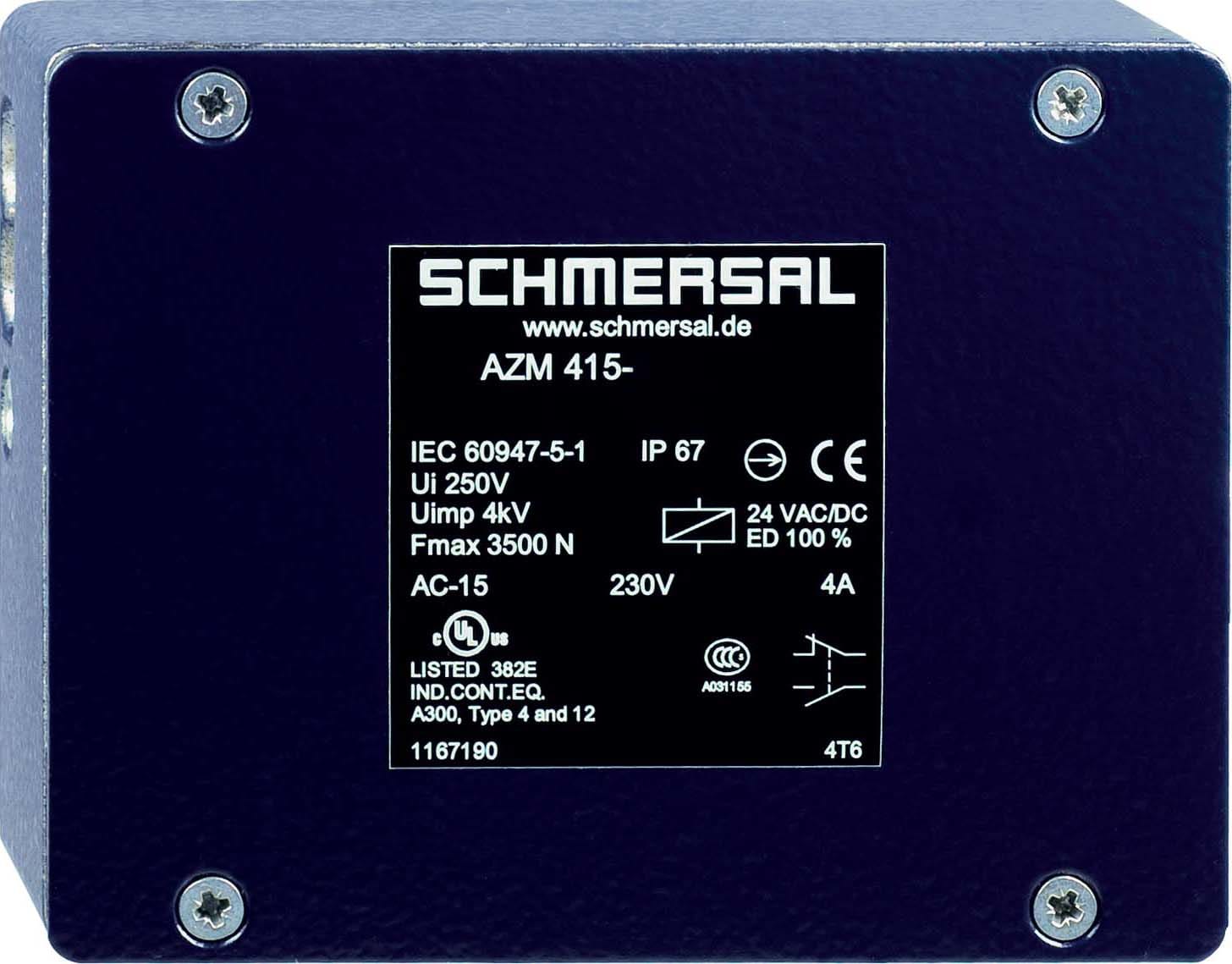 SCHMERSAL ITALIA SRL SHM101167206 AZM415-11/11ZPKA-24VAC/DC
