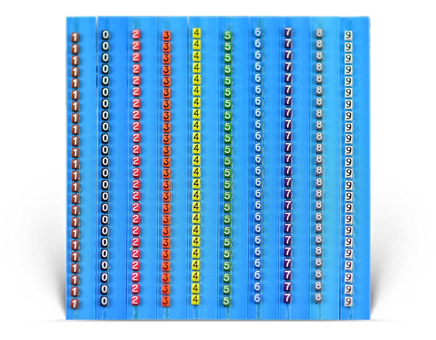 GRAFOPLAST SRL GRA117GCCOD STECCHE GRANDI C.CODE 0-9 50 PZ