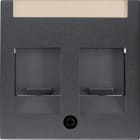 BERKER - BRK11811606 Zentralstuck mit 2 Staubschutzschiebern