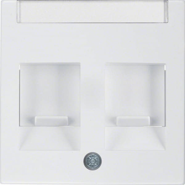 BERKER - BRK11818989 Zentralstück m Staubs u BF S.1 polarweiß