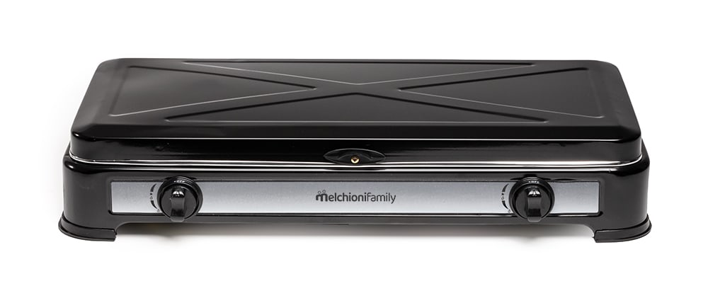 MELCHIONI SPA - MEM118360110 FORNELLO A GAS 2 FUOCHI NERO MINERVA 2