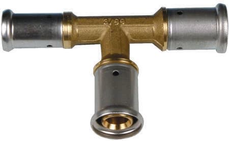HENCO - CAPPELLOTTO CPL11P201616 TEE OTTONE RIDOTTO CENTR. E LAT.20X16X16
