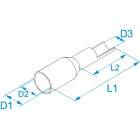 BM SPA - BMM006042 BUSSOLA DIN NERO 1,5x6 DIN 46228/4